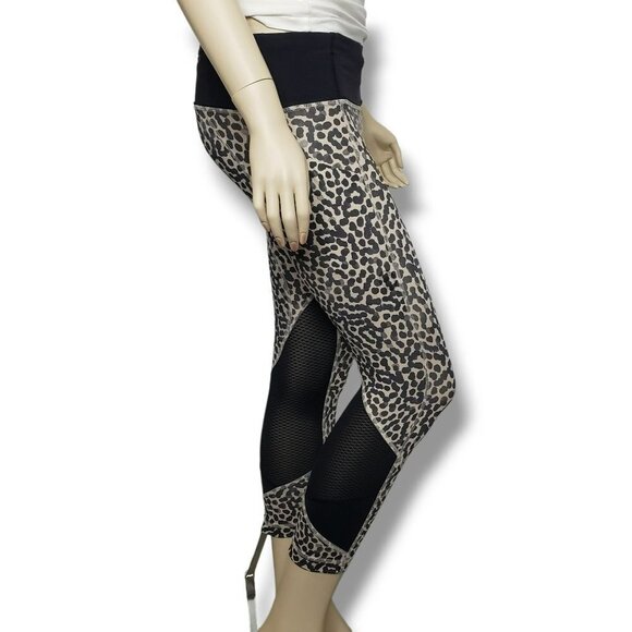 Lululemon Pace Rival Crop Full On Luxtreme Leggings Womens 4 Ace Spot Grain Blac - Picture 3 of 11